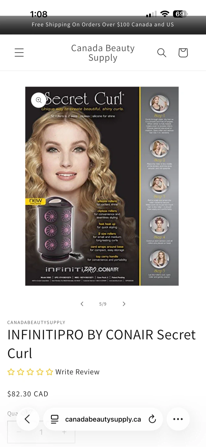 INFINITIPRO BY CONAIR Secret Curl Hair Rollers Set - photo 4