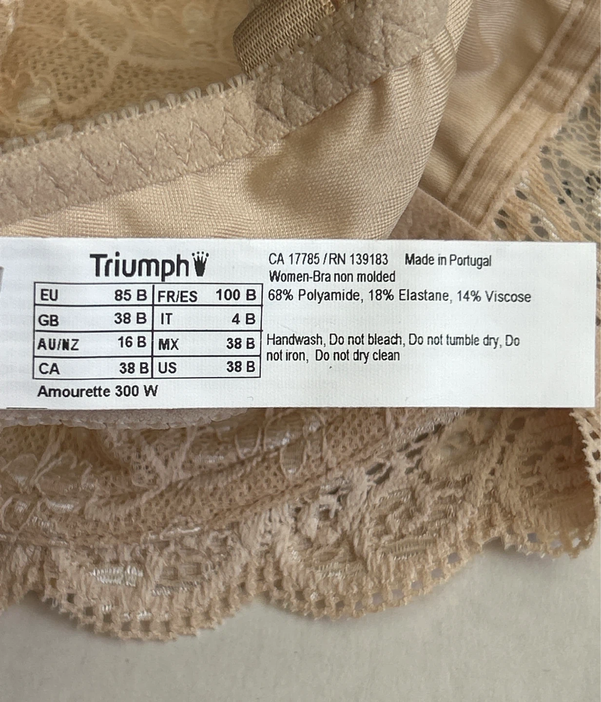 Triumph - Amourette 300 W Bra - Beige - 38B - photo 5