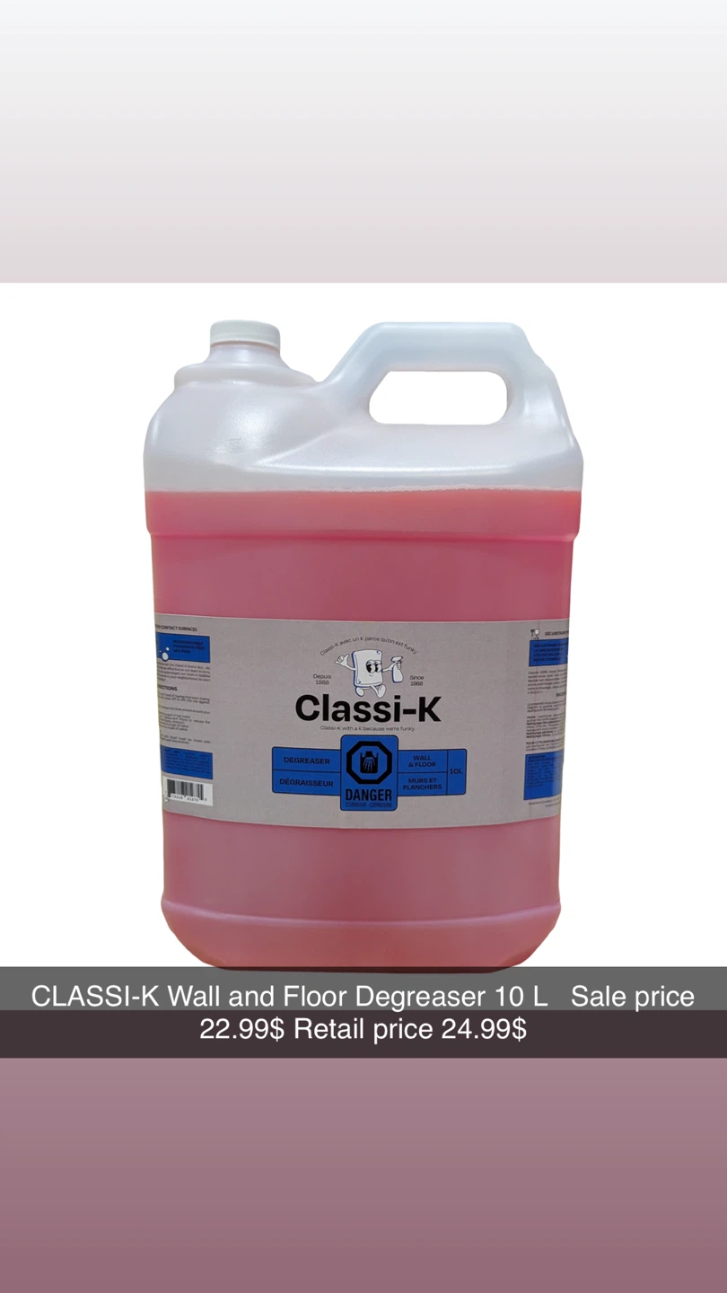 Classi-K Wall and Floor Degreaser 10 L - photo 2