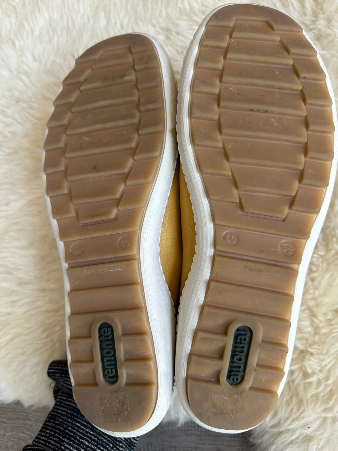 Remonte Yellow Leather Sneakers - Size 40 - photo 5
