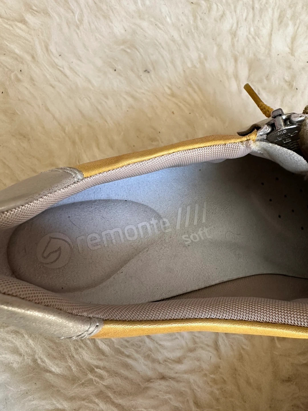 Remonte Yellow Leather Sneakers - Size 40 - photo 4