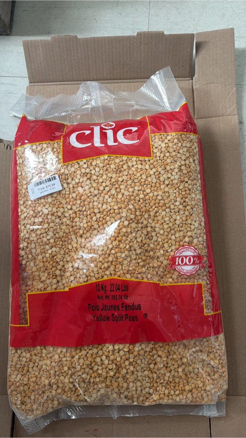 Clic Yellow Split Peas - 10 kg (22.04 Lbs) - photo 2