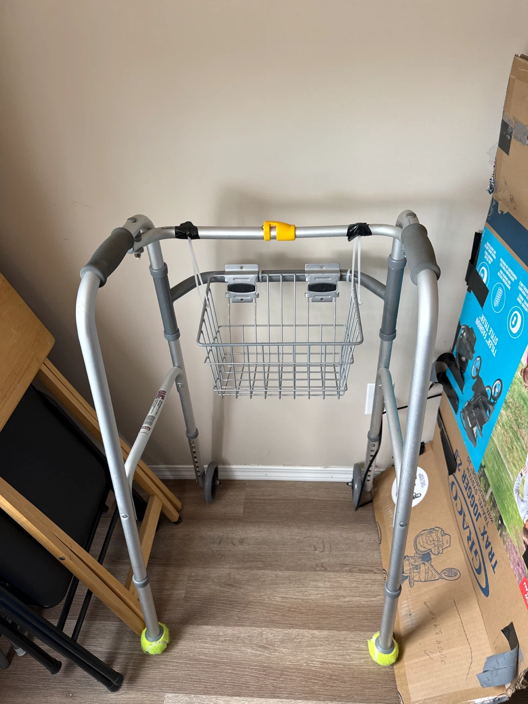 Folding Walker with Basket