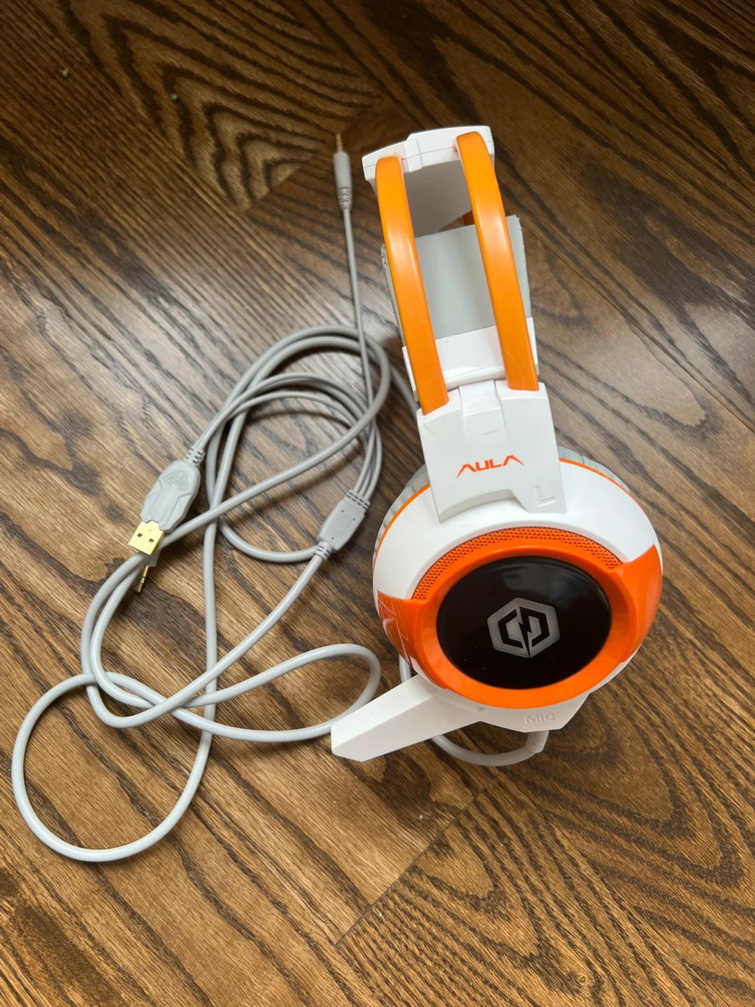 Aula Gaming Headset - White/Orange