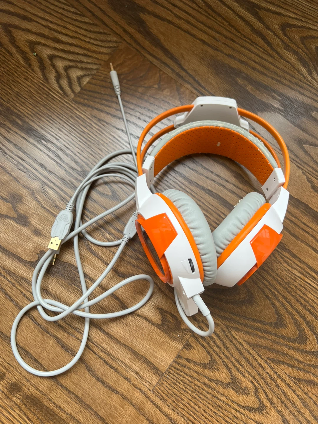 Aula Gaming Headset - White/Orange - photo 2