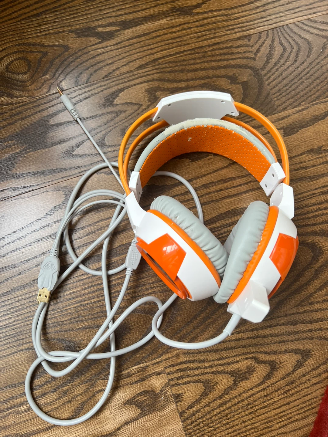 Aula Gaming Headset - White/Orange - photo 3