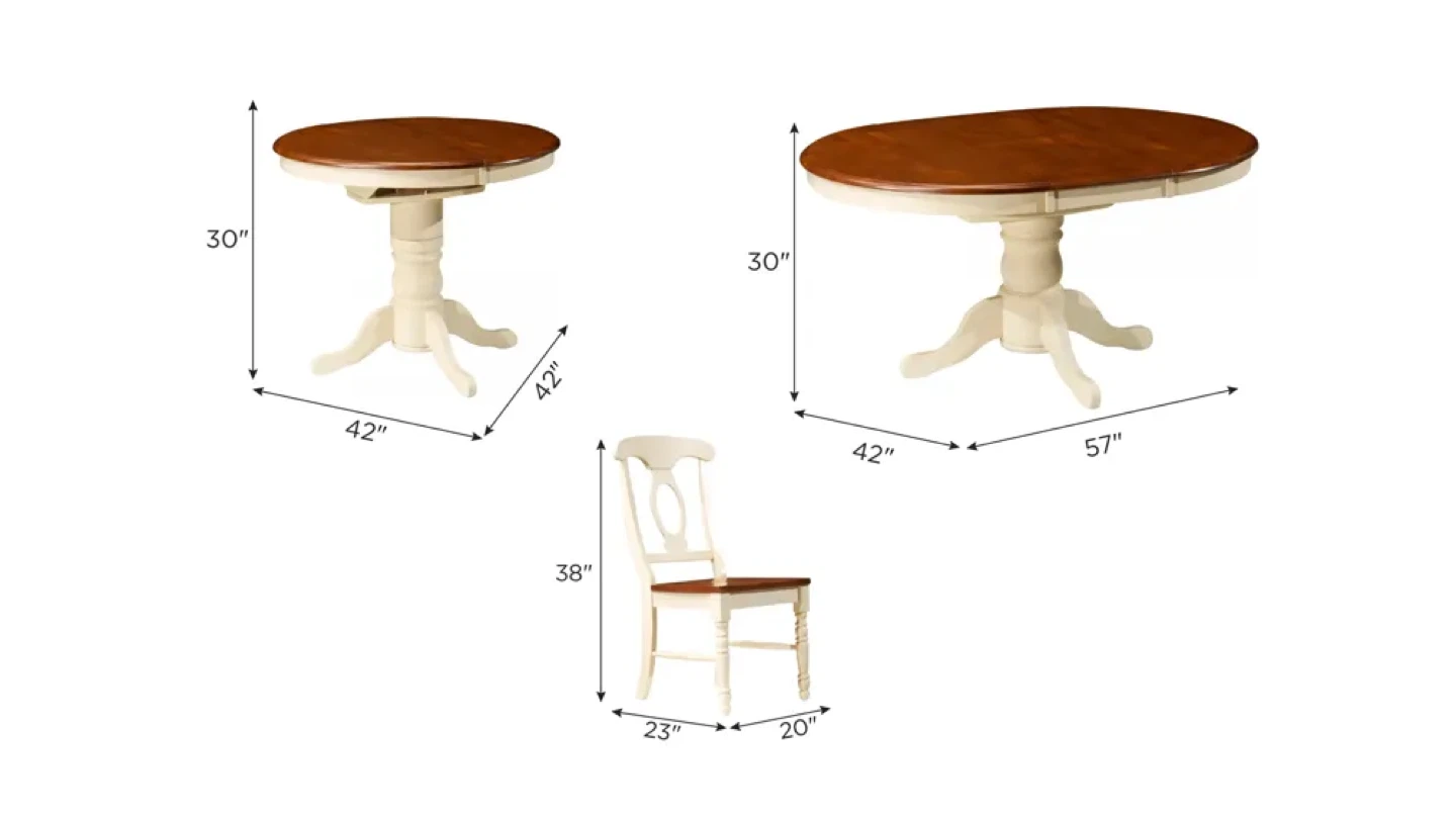 Kenton 5 piece dining room set with chairs included - photo 2