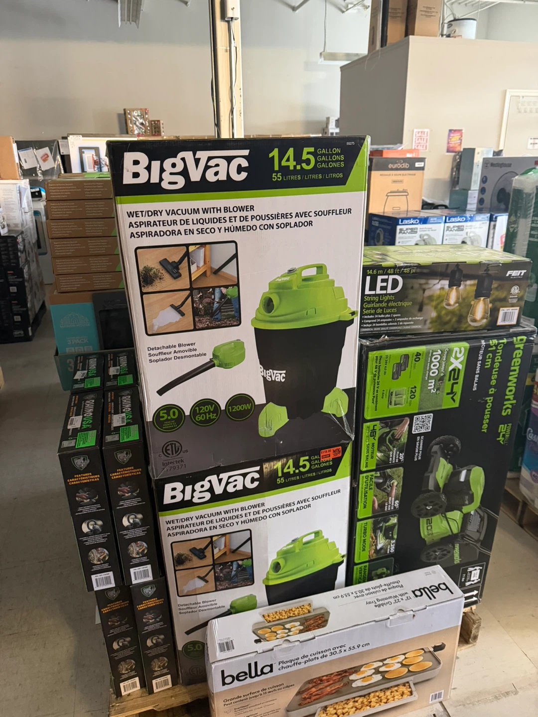 Greenwood’s push mower brand new box