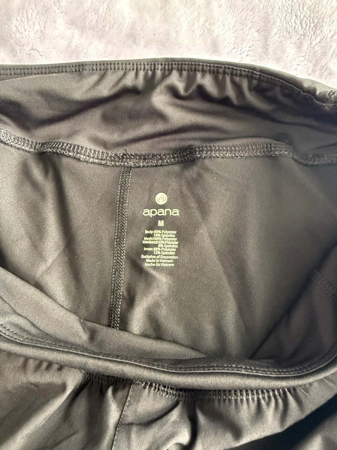 Apana Women’s Black Athletic Shorts – Size M - photo 3