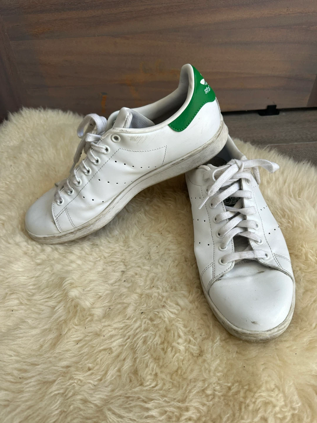 Mens Adidas Stan Smith White Green Sneakers Men's Size 11 - photo 2