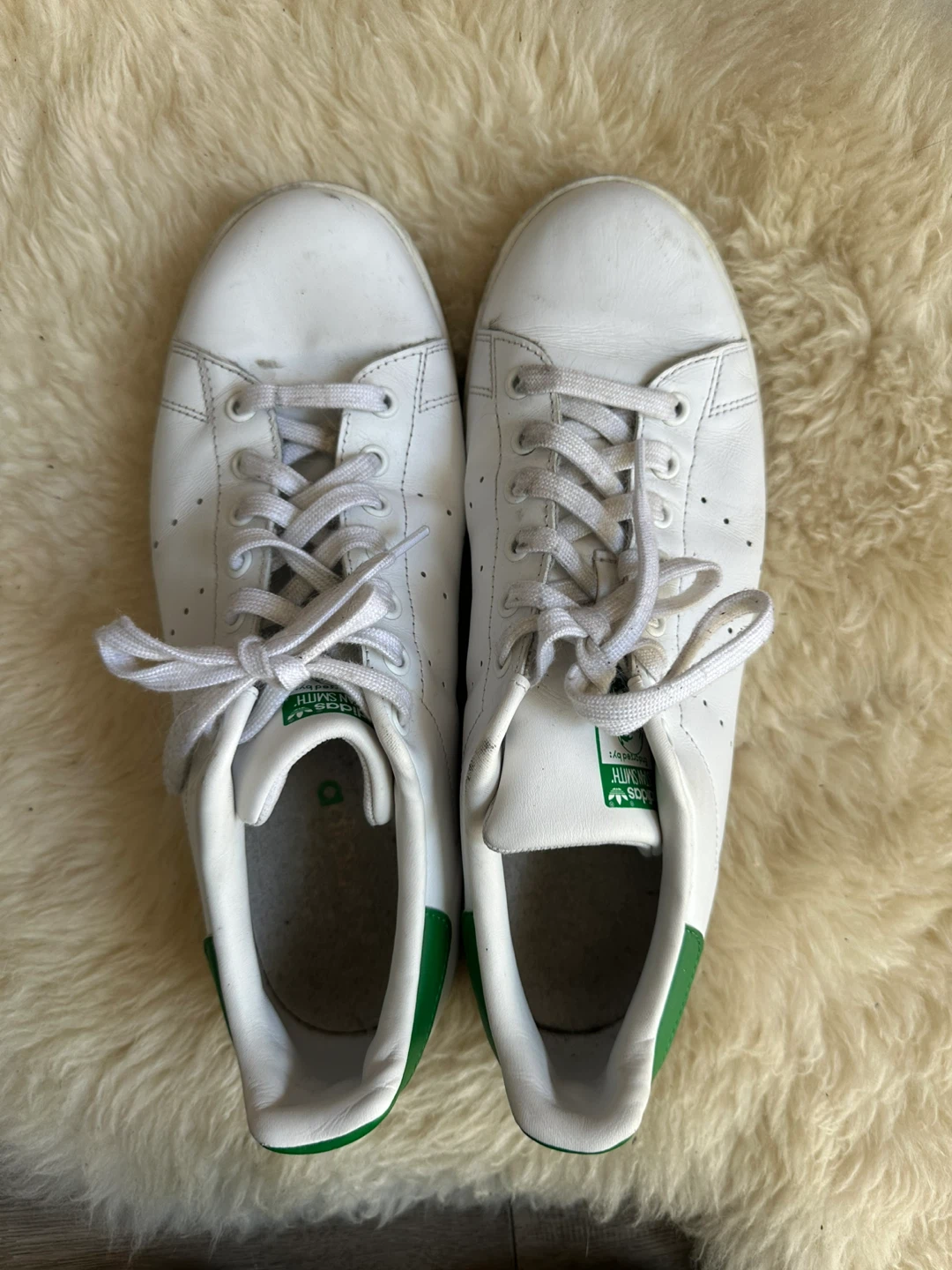 Mens Adidas Stan Smith White Green Sneakers Men's Size 11