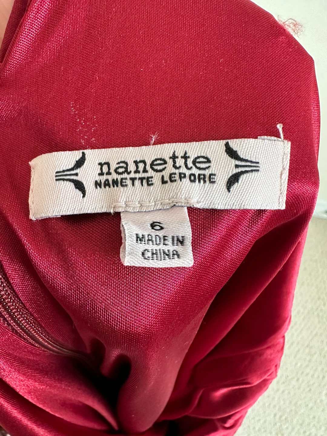 Nanette Nanette Lepore Red Sequin Striped Dress Size 6 - photo 4