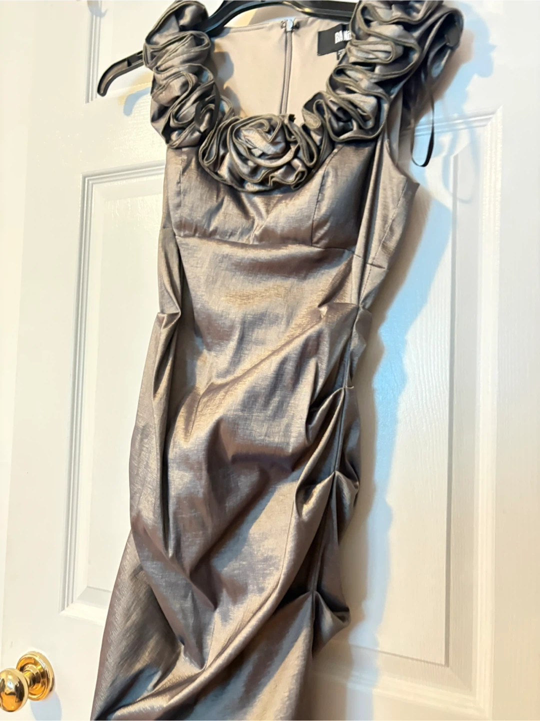 BAI lites Metallic Ruched Dress Size 12 - photo 3