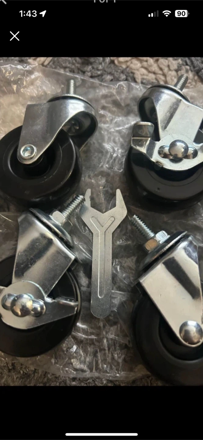 Set of 4 Casters with Wrench