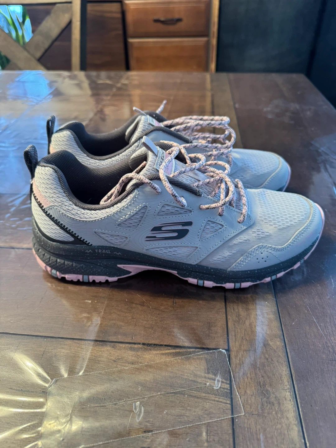 Skechers Women's Trail Running Shoes Grey/Pink