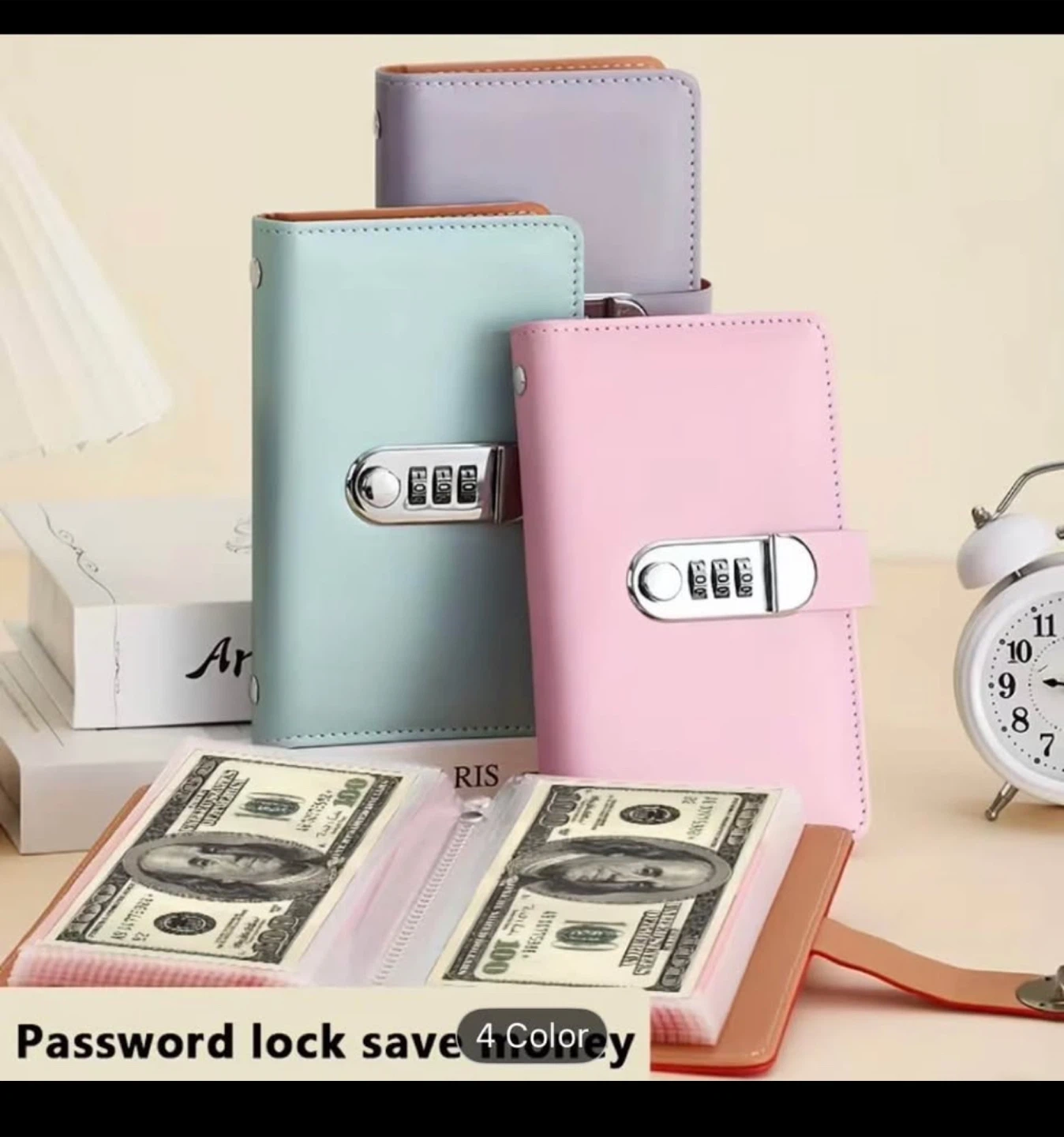 Password Lock Notebook with Bill Holder - photo 2