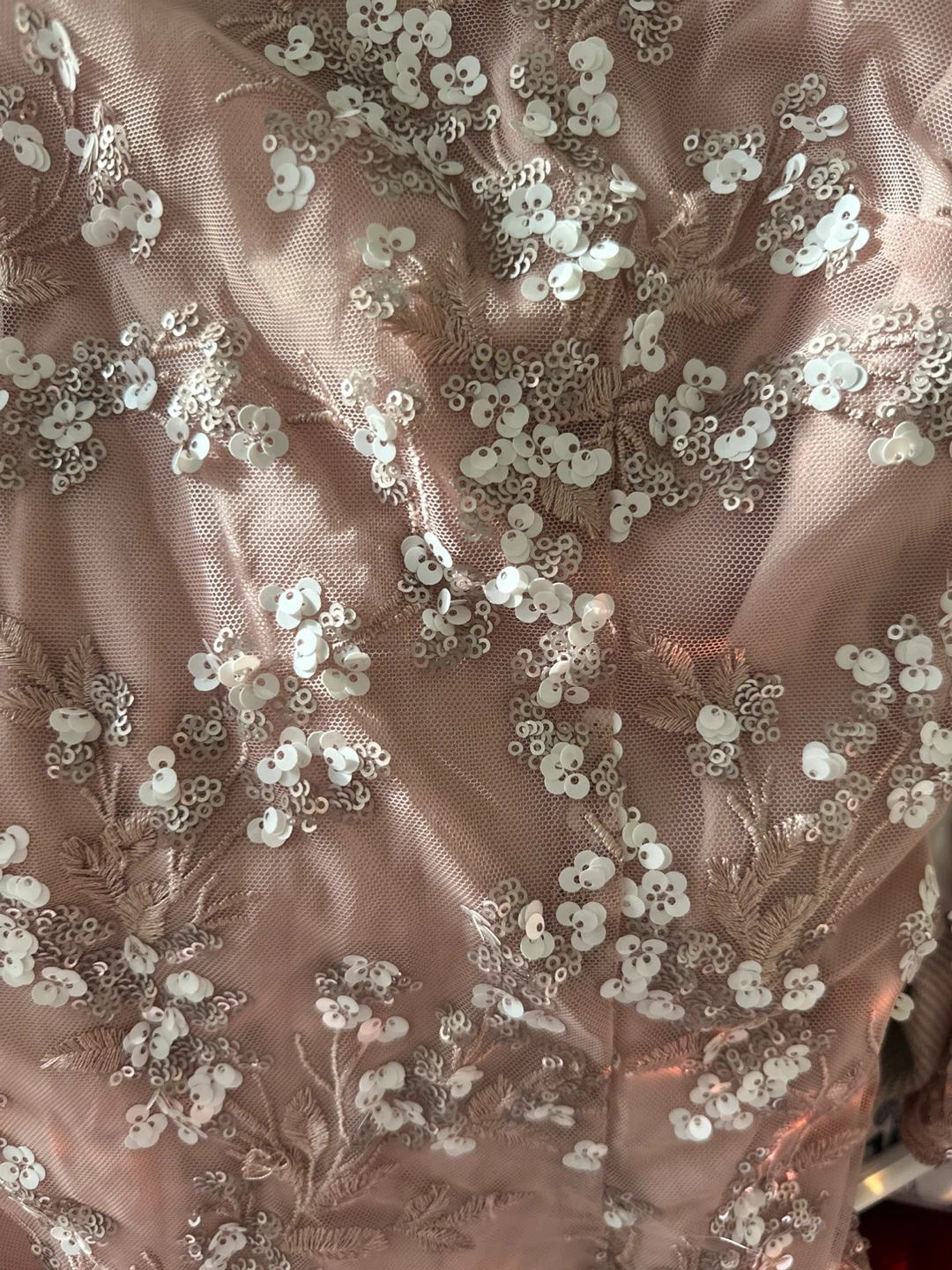 Alex Evenings Pink Embroidered Midi Dress Size 4