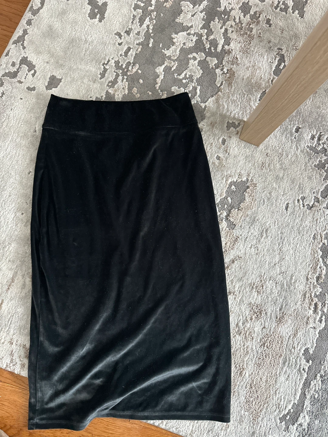Wilfred Free Black Velvet Pencil Skirt Size M
