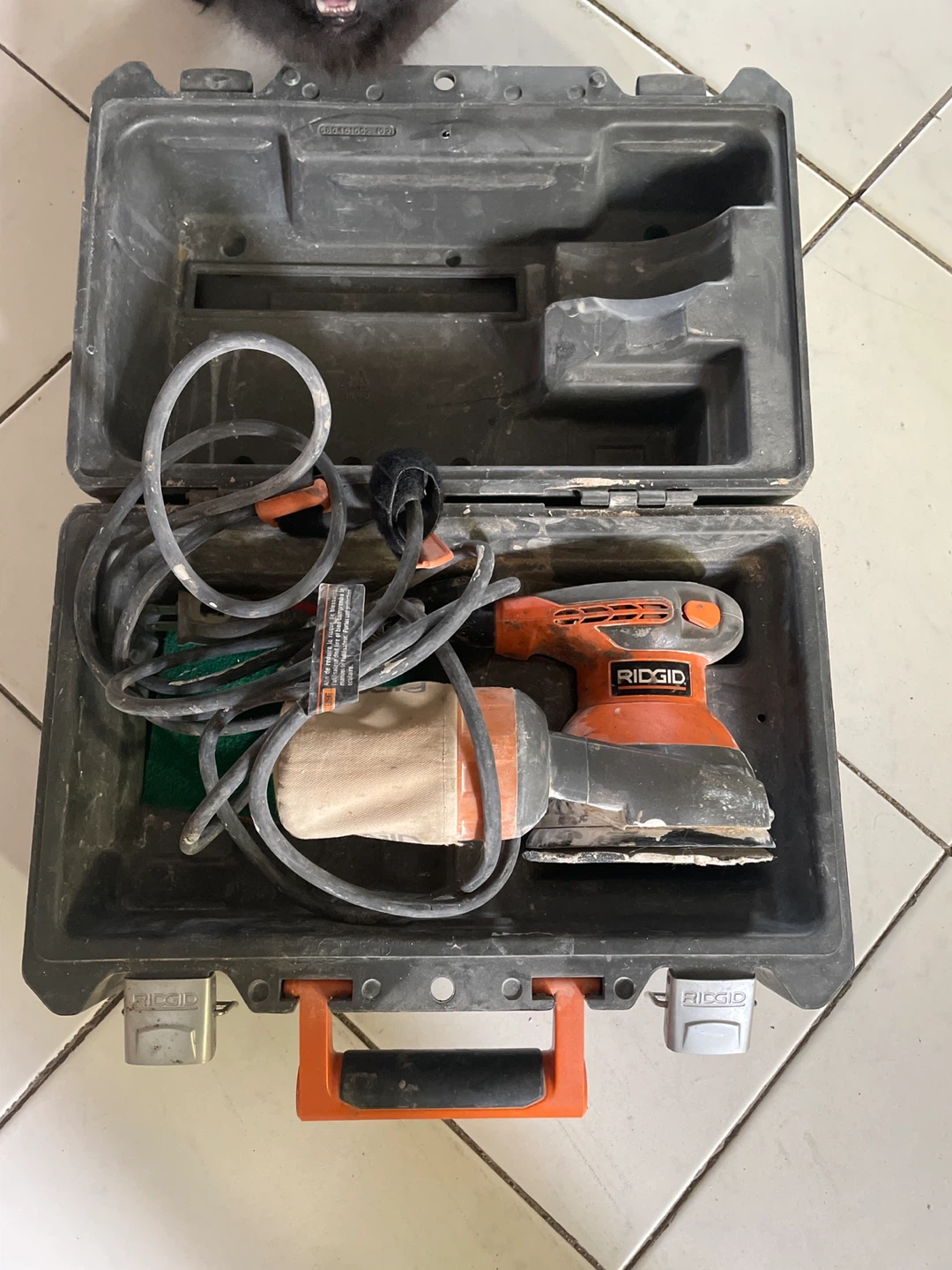 Ridgid Orbital Sander with Case