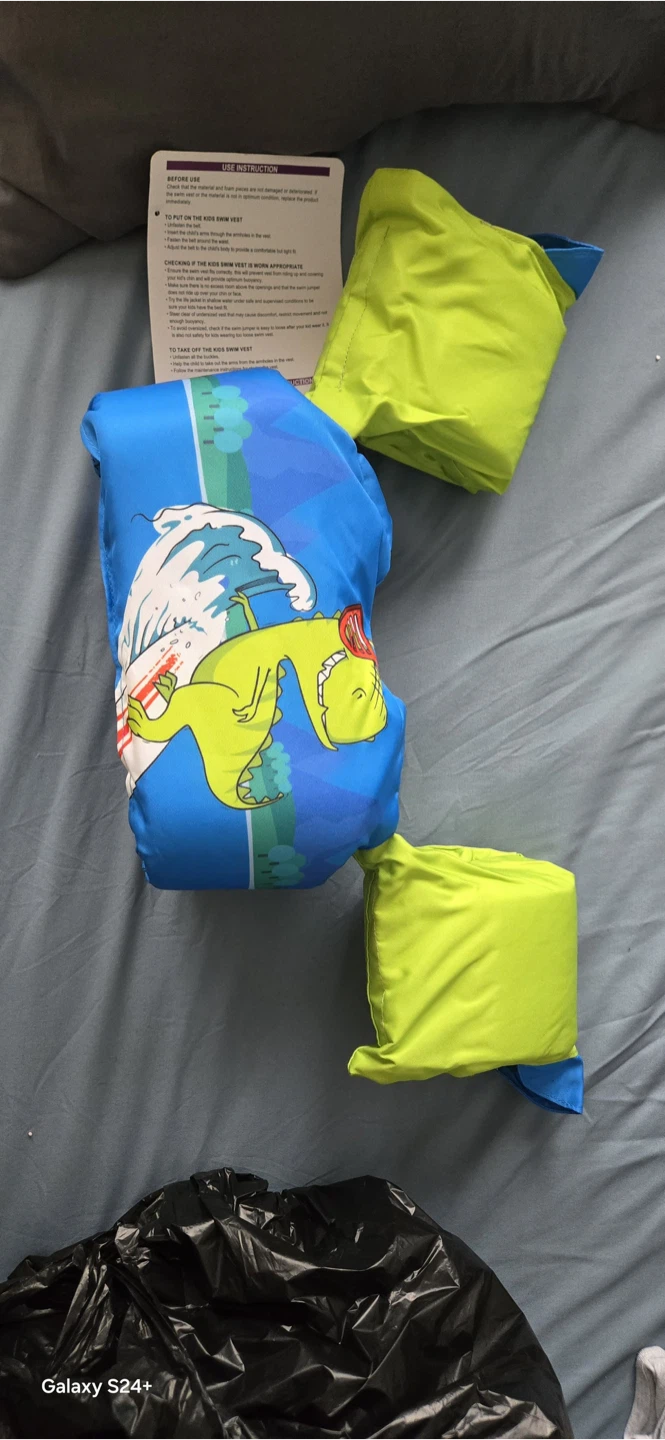 Chriffer Kids Swim Vest Dinosaur Print - photo 2