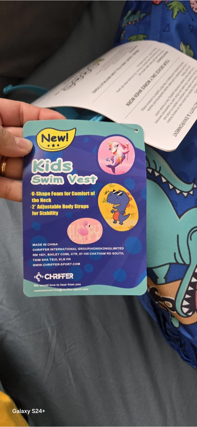 Chriffer Kids Swim Vest Dinosaur Print - photo 3