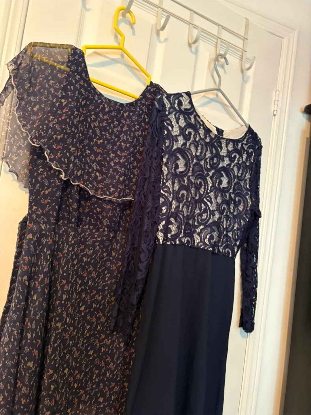Navy Blue Dresses - Floral & Lace - photo 2