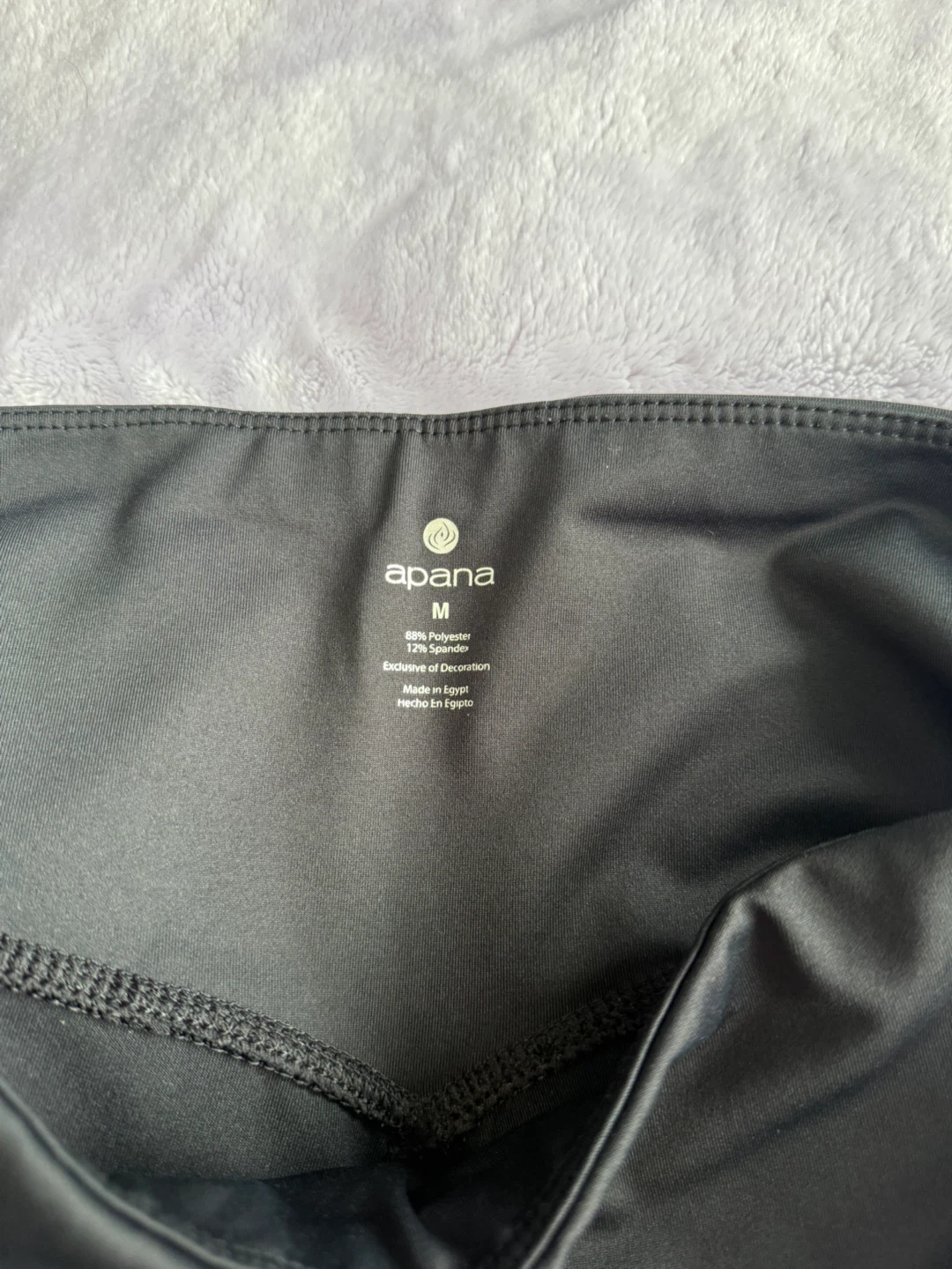 Apana Women’s Black Biker Shorts with Pockets – Size M - photo 3