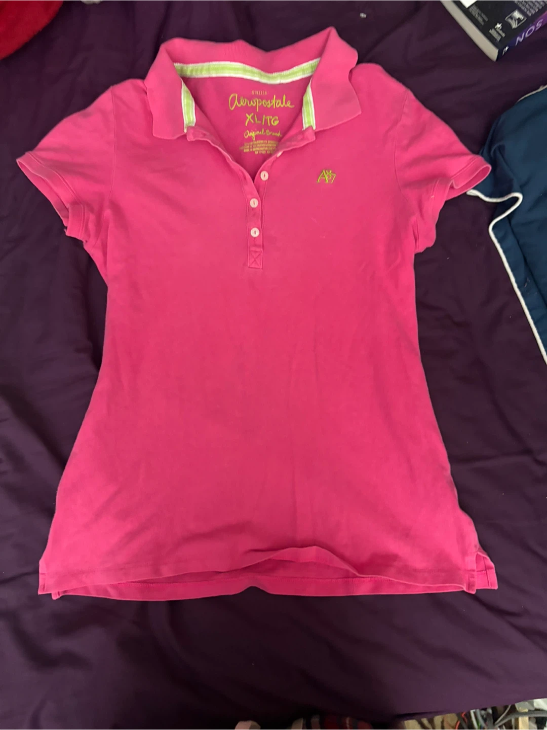 Aeropostale Pink Polo Shirt XL/TG