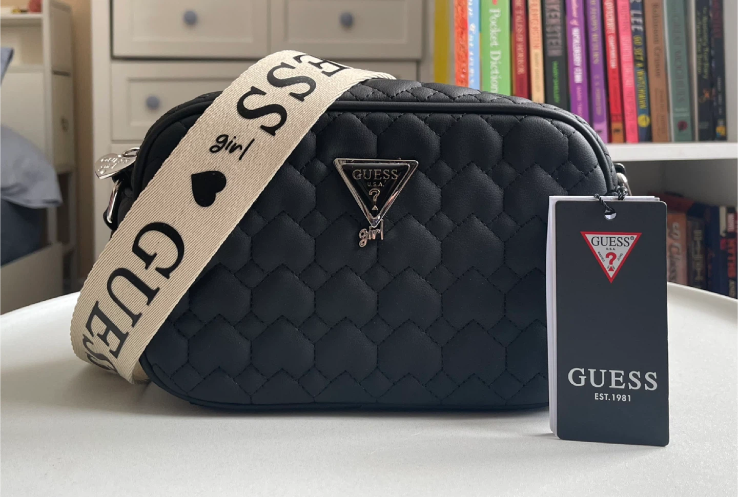 NWT Guess Quilted Mini Crossbody Bag
