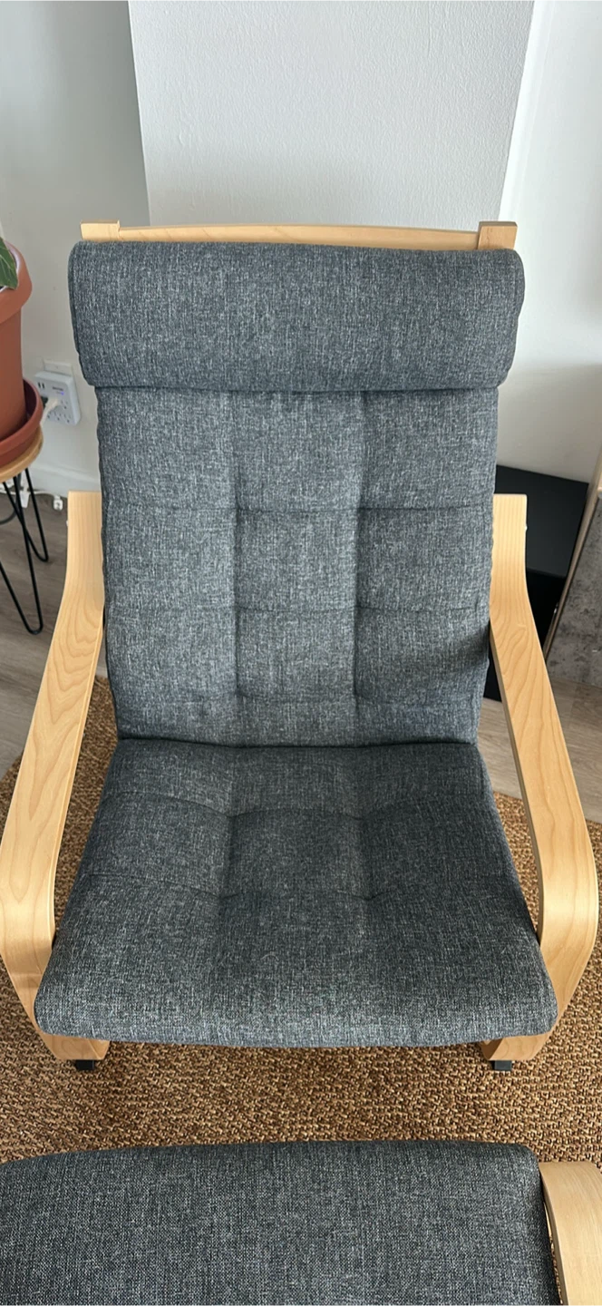 IKEA POÄNG Armchair and Ottoman Set - photo 2