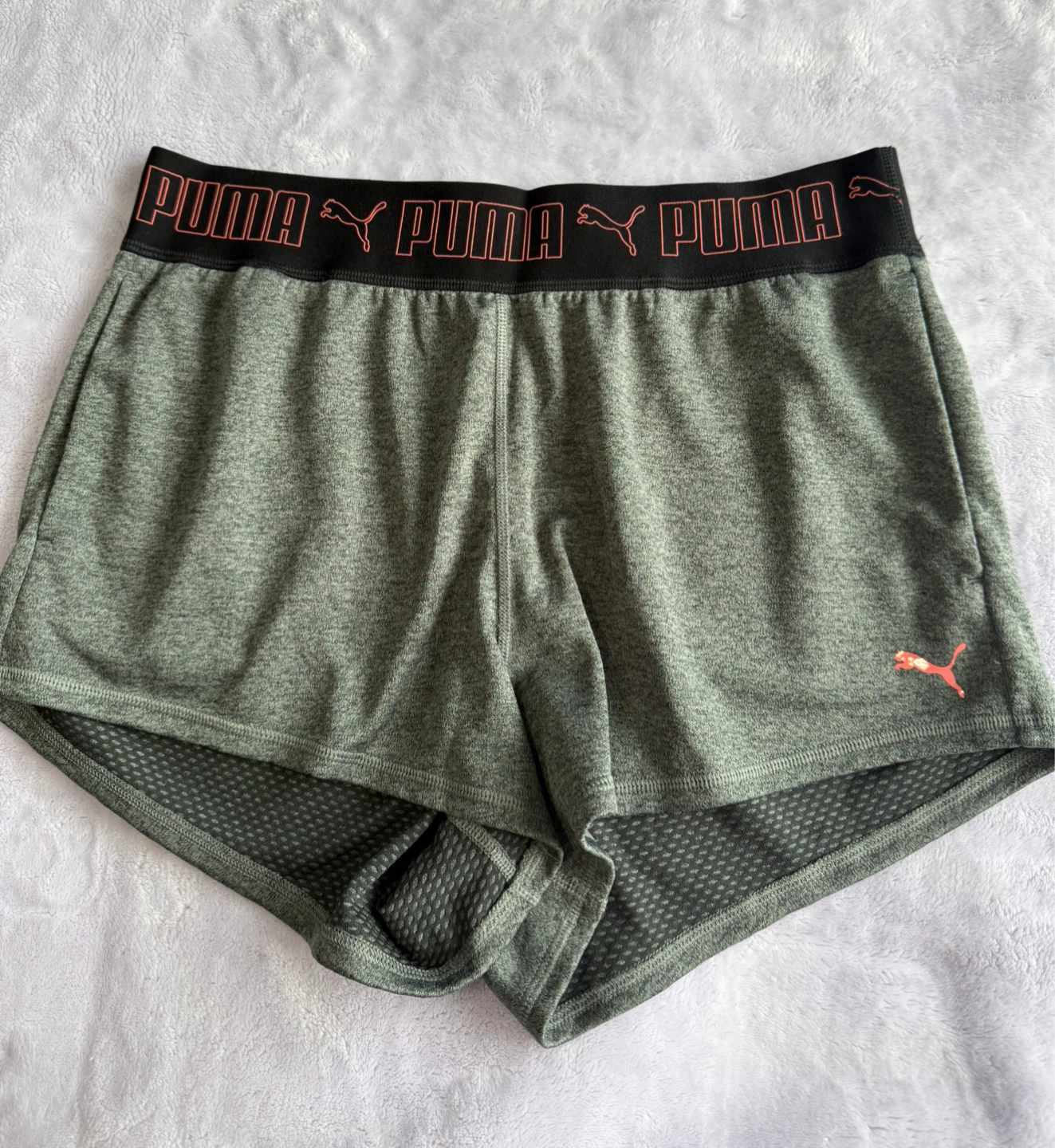 Puma Grey Workout Shorts – Women’s Medium