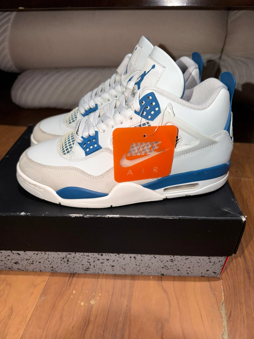 Air Jordan 4 Retro military blue - photo 5