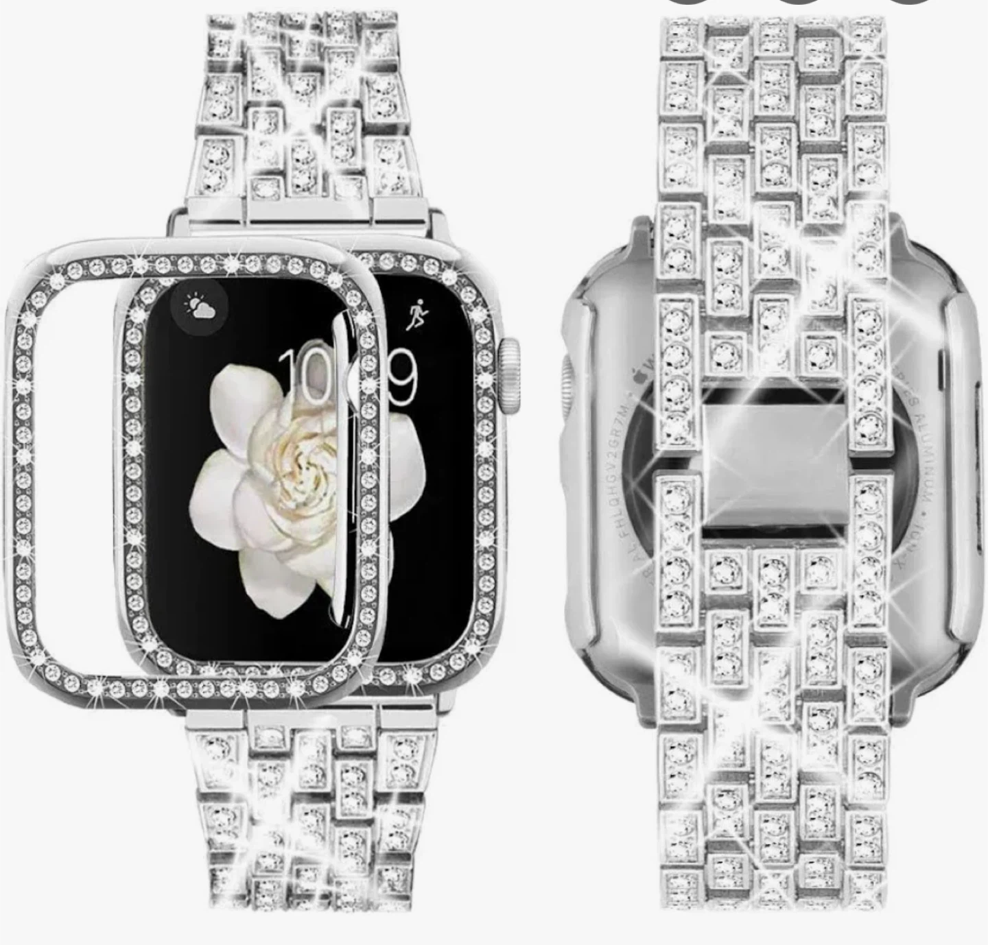 Rhinestone Apple Watch Band and Case - photo 5