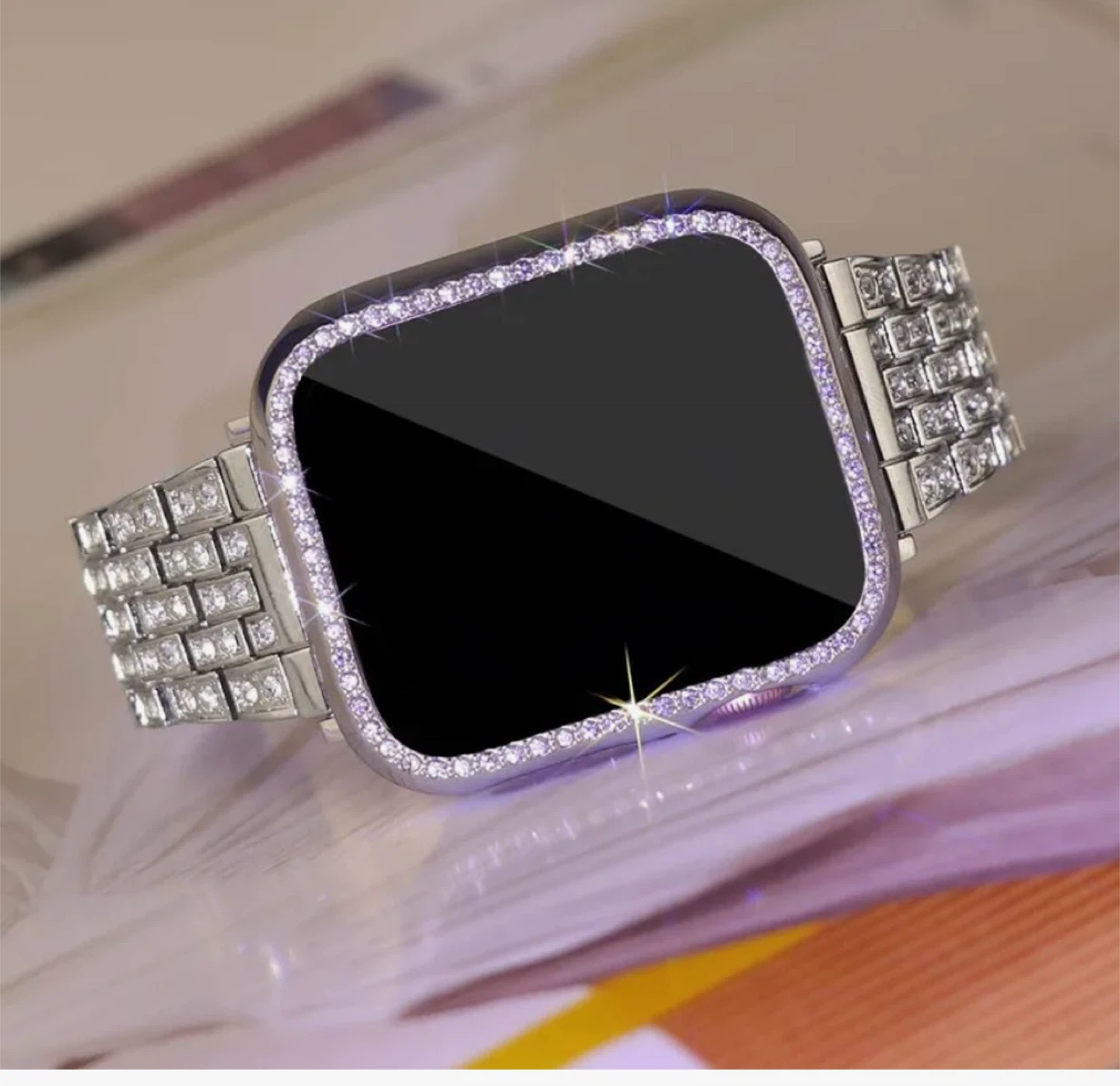 Rhinestone Apple Watch Band and Case