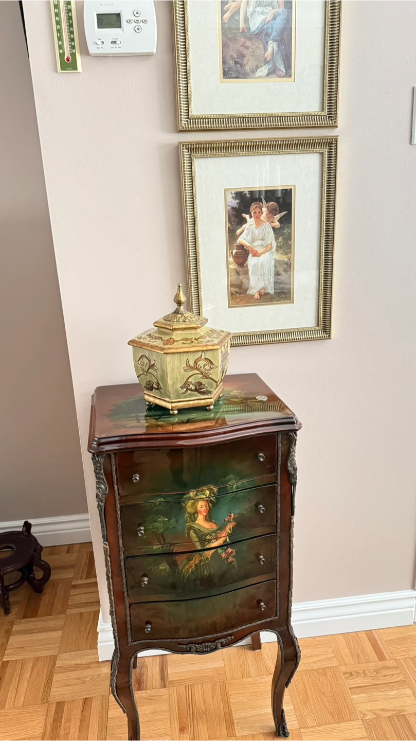 Vintage Accent Table with Drawer - photo 2