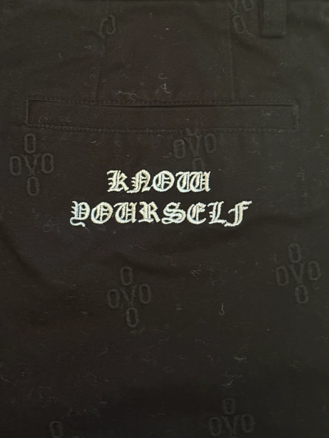 October's Very Own (OVO) Black Embroidered Pants - Size 28 - photo 3