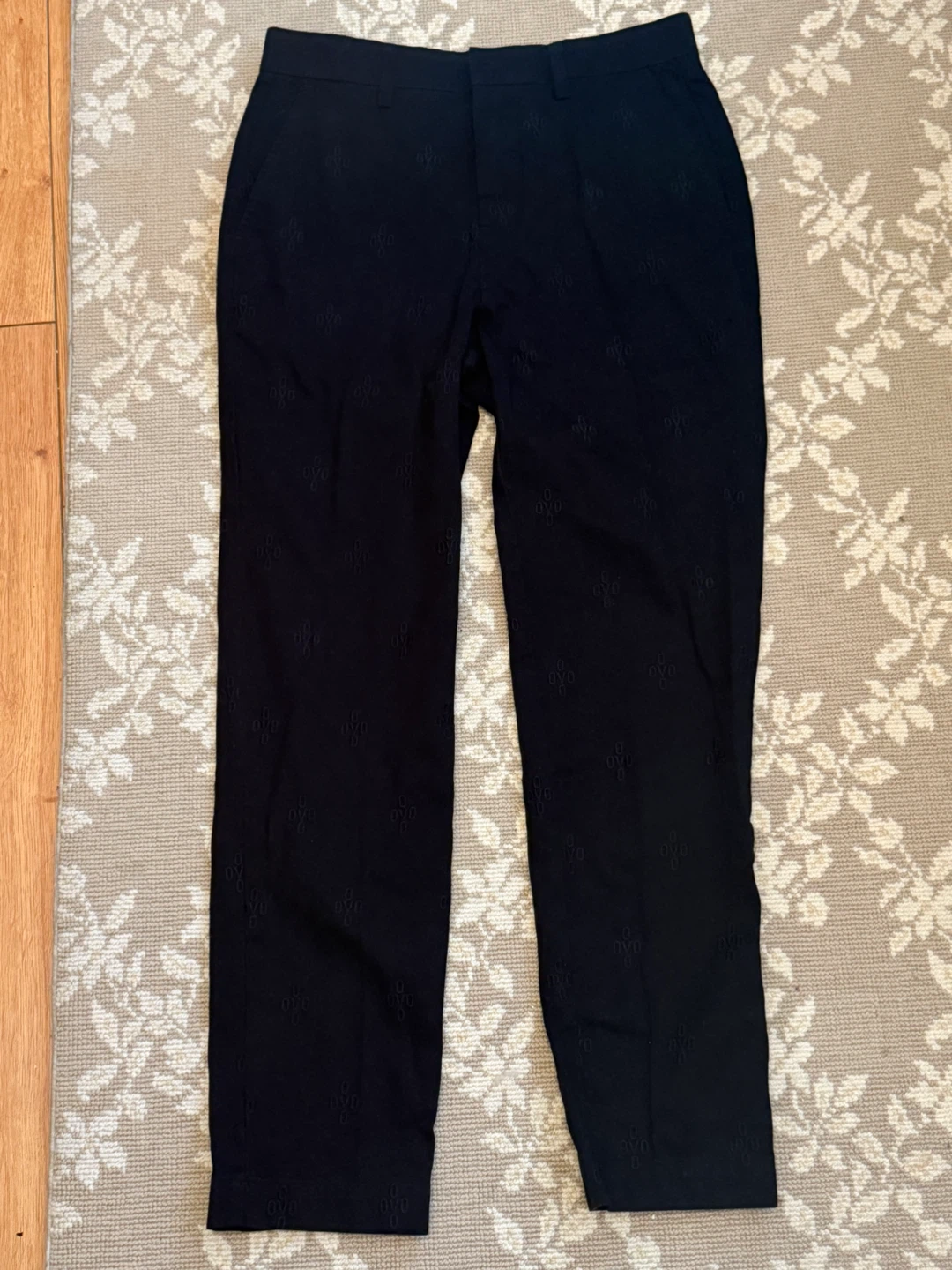 October's Very Own (OVO) Black Embroidered Pants - Size 28