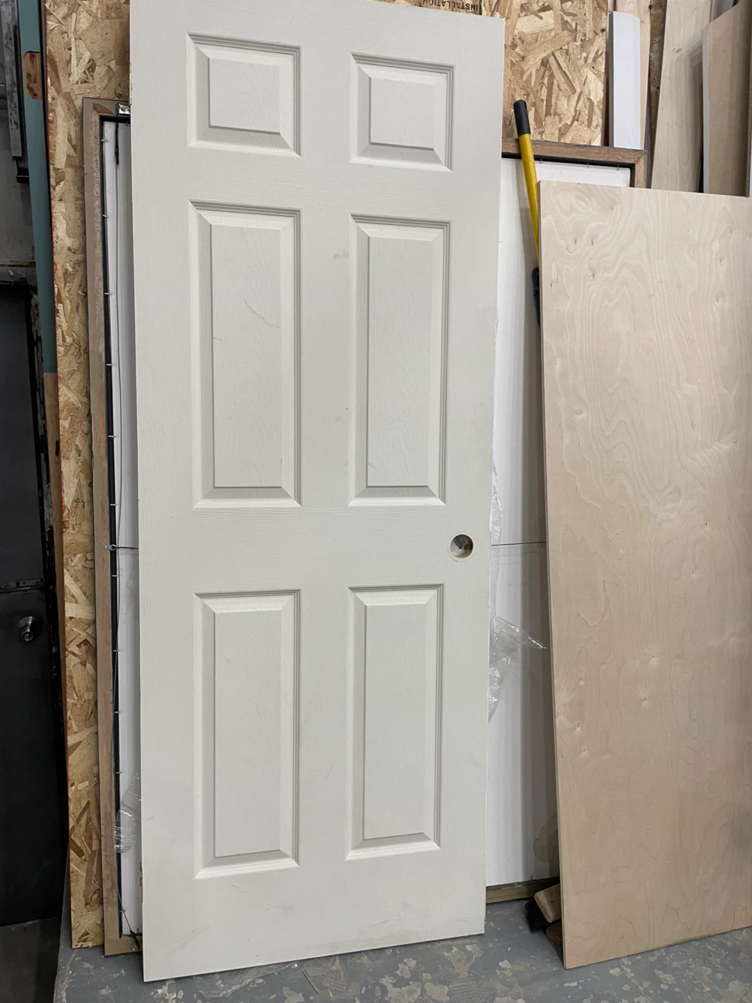 White Six-Panel Interior Door