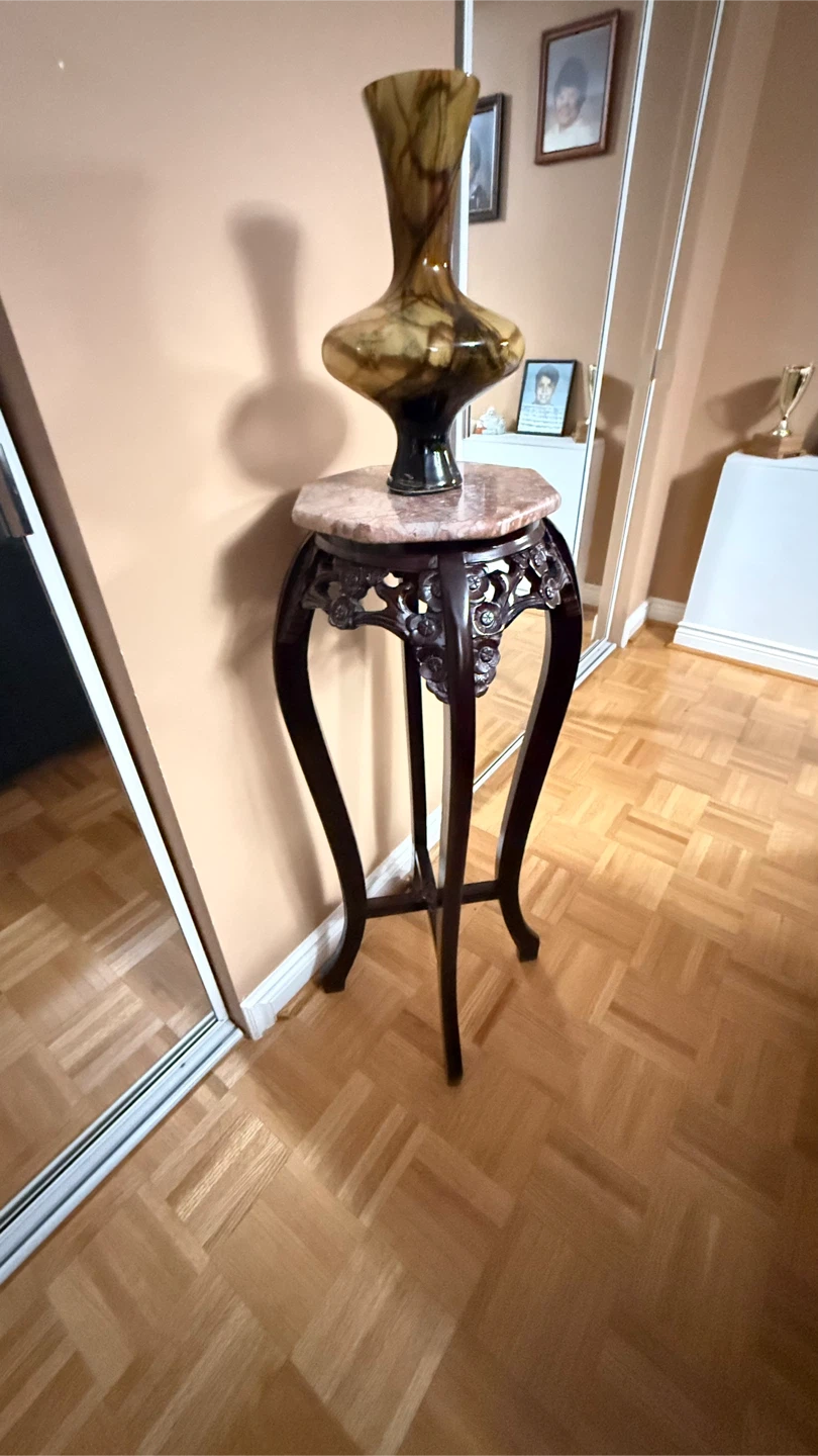 Crystal and Brass Table Lamp