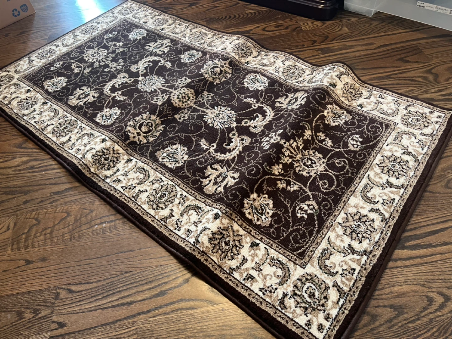 Classic Persian-Style Area Rug - Brown & Beige - photo 3