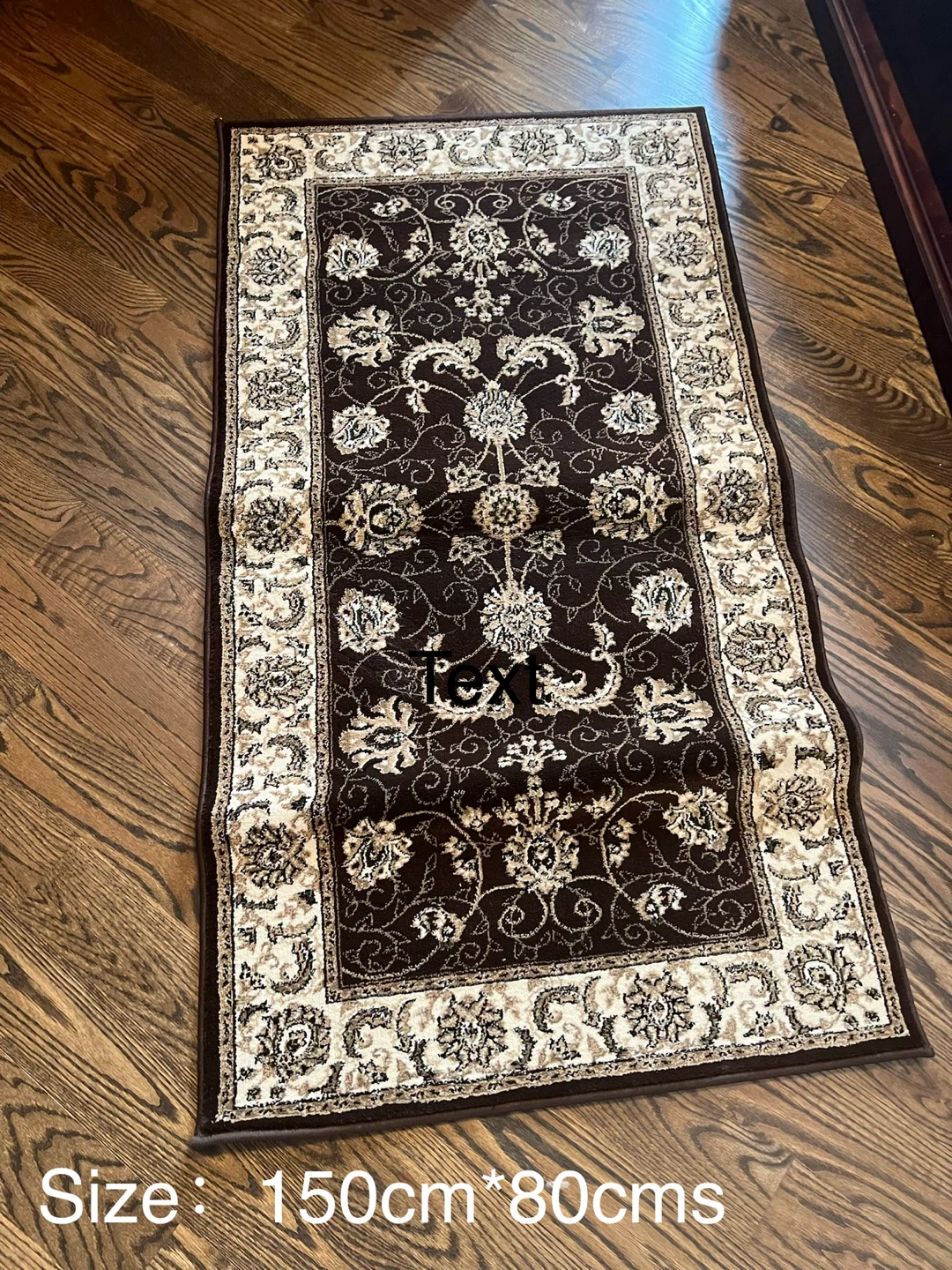 Classic Persian-Style Area Rug - Brown & Beige - photo 2