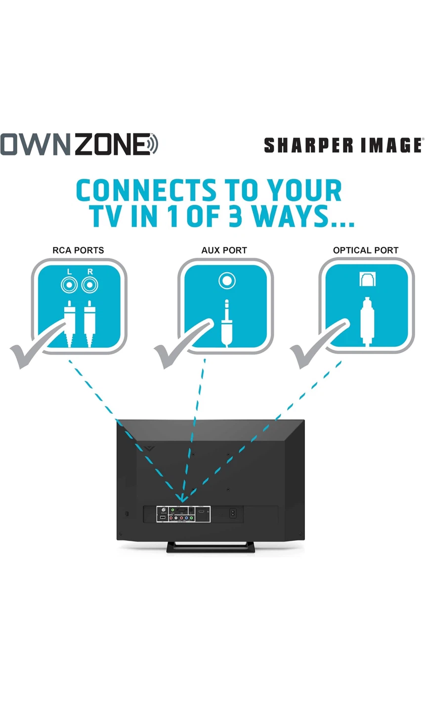 OWNZONE by Sharper Image Wireless Headphones and Transmitter - photo 3