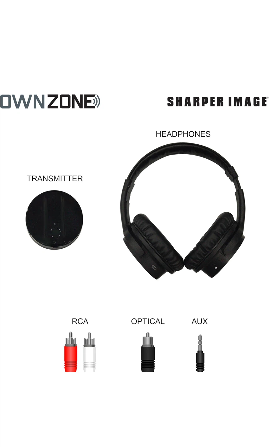 OWNZONE by Sharper Image Wireless Headphones and Transmitter - photo 2