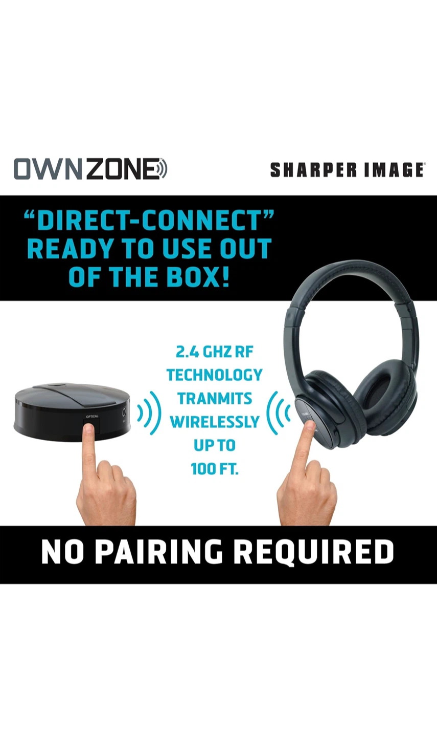 OWNZONE by Sharper Image Wireless Headphones and Transmitter - photo 4