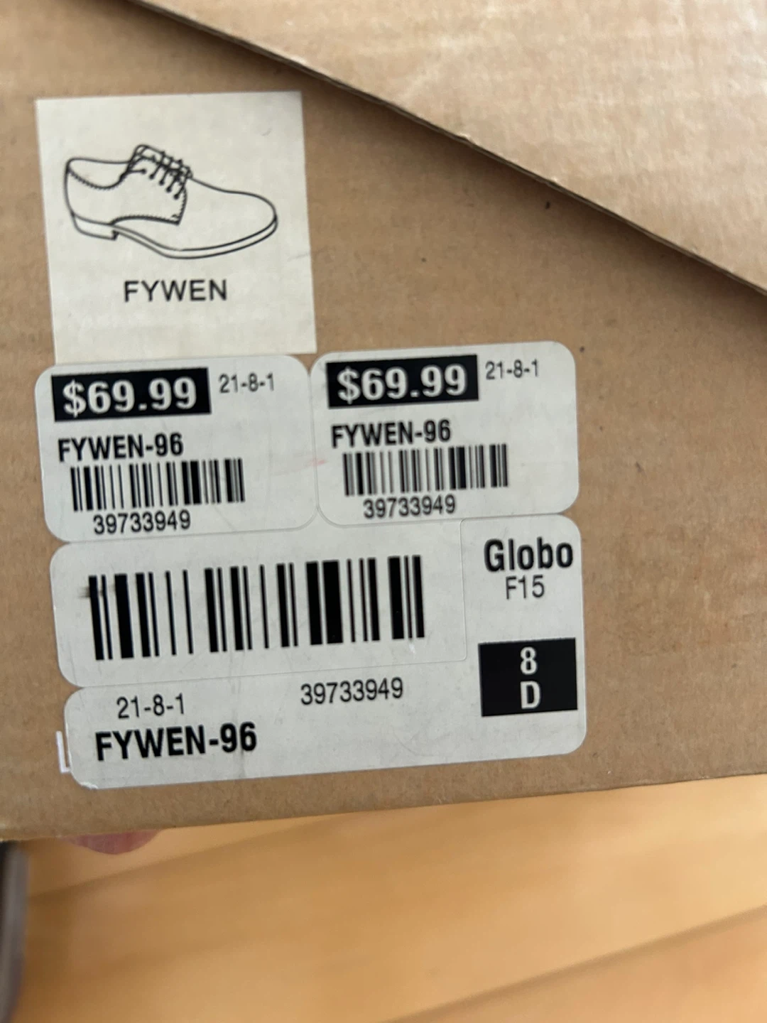 FYWEN Black Lace-Up Dress Shoes - Size 8D - photo 3