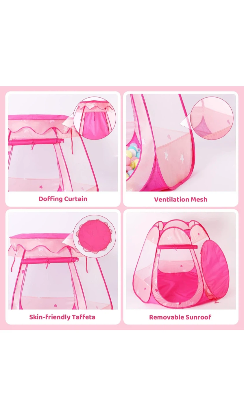 Kids Princess Tent with Lights - photo 3