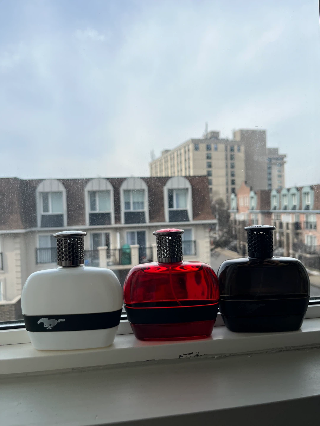 3 Mustang Cologne Bottles