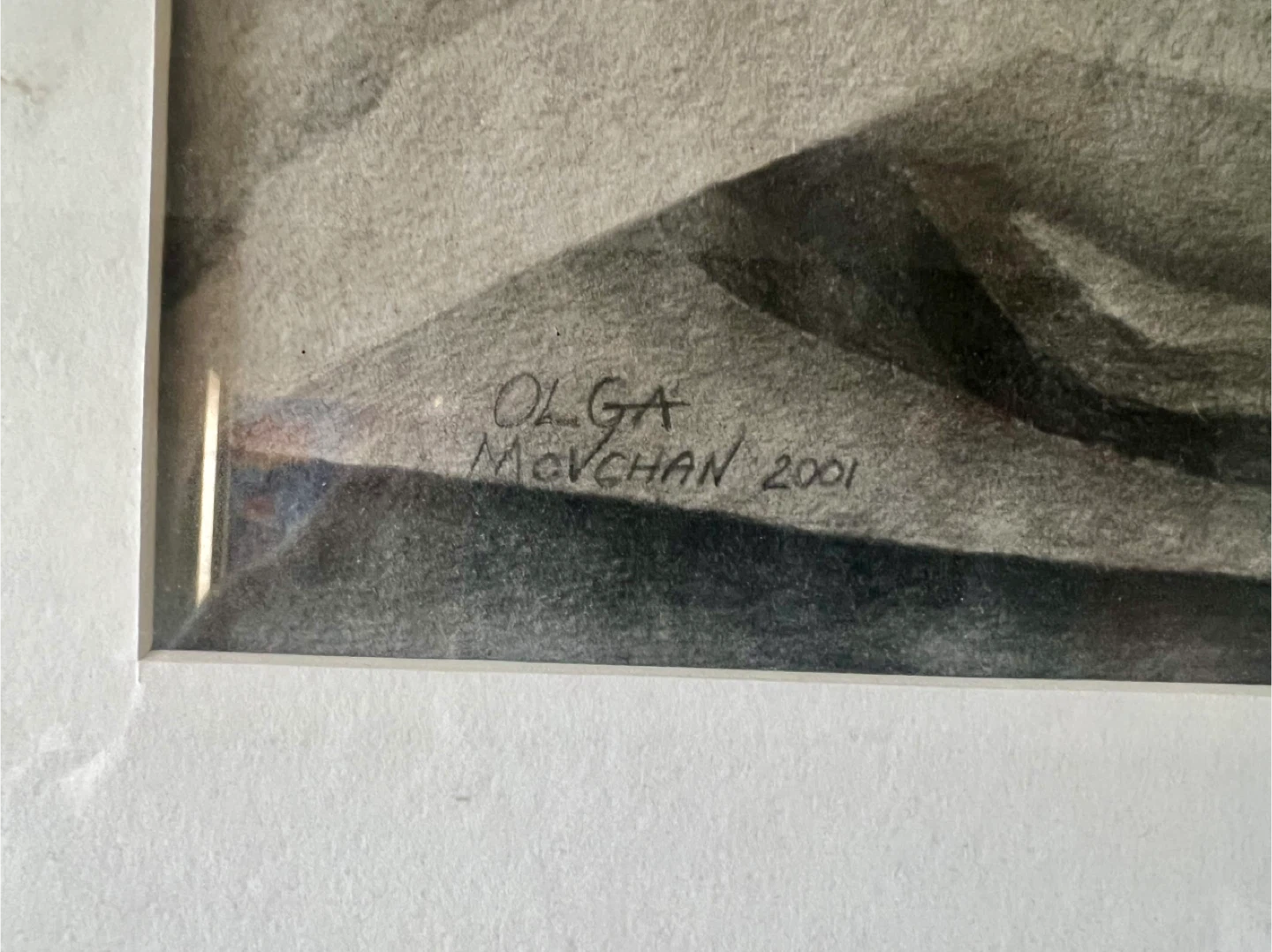 Original Surreal Graphite Drawing – Framed – Signed 2001 - photo 3