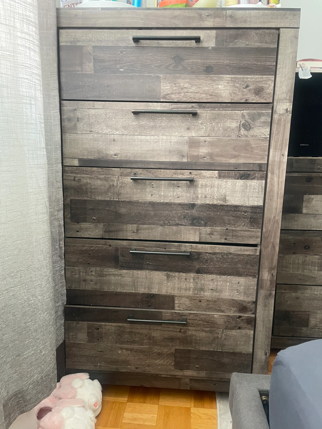 3 Rustic Wood Dressers 1 Wide one  and 2 Long ones