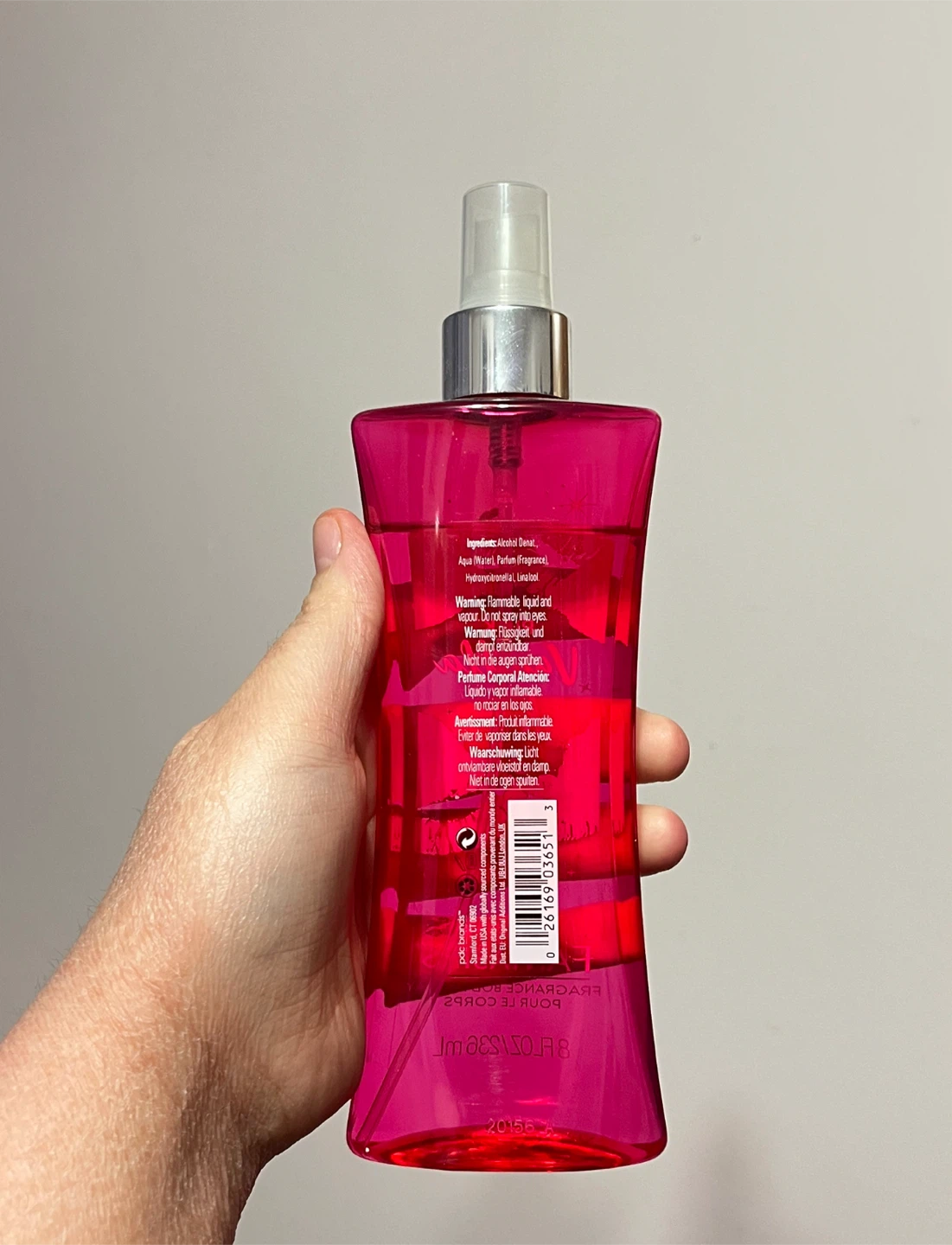 Body Fantasies Pink Vanilla Kiss Fragrance Body Spray 8 oz - photo 2